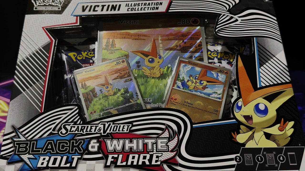 *4 Big Pulls in 4 Packs* Pokémon Black Bolt & White Flare Victini Illustration Collection Opening