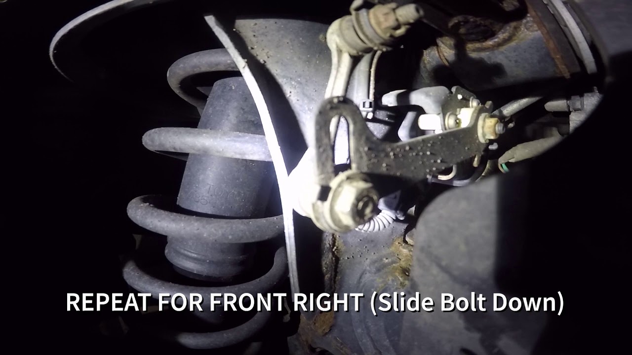 2008 Lexus LX570 AHC Sensor Adjustment (lifting vehicle)