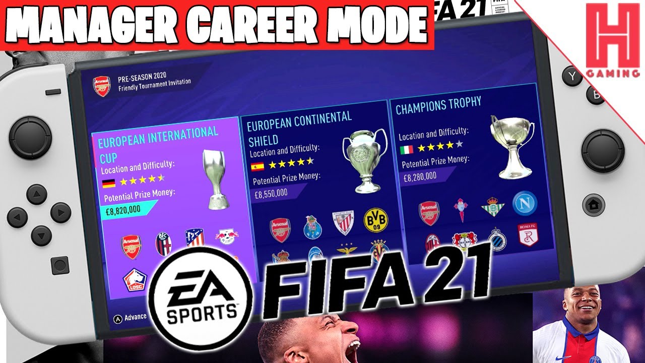 Manager Career Mode - FIFA 21 Switch