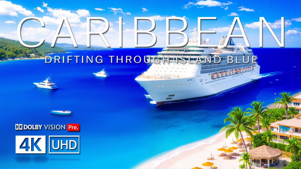 CARIBBEAN 4K DRONE FOOTAGE 2026 | Turquoise Seas, Island Horizons & Tropical Calm