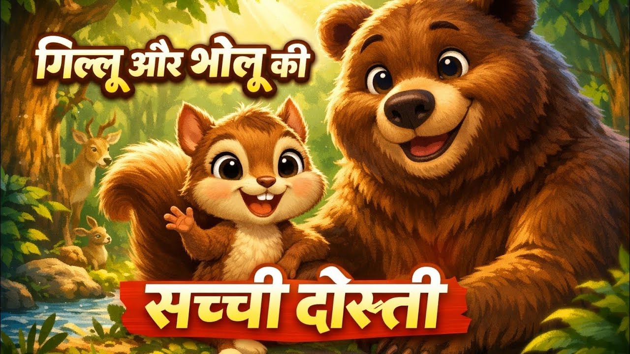 गिल्लू और भोलू की सच्ची दोस्ती |Gillu aur Bholu ki sachhi dosti #moralstories #cartoon 