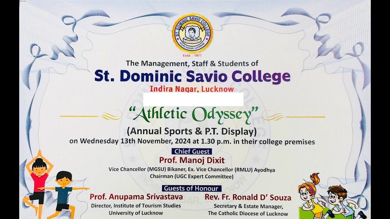Annual Sports & P.T. Display 2024 | St. Dominic Savio College, Lucknow