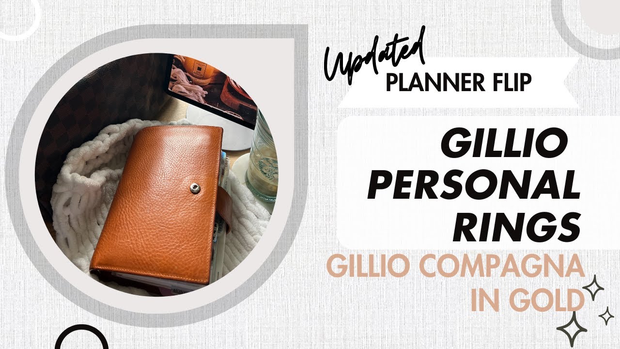 Updated Planner Flip | Gillio Compagna Personal Rings in Gold | Current Planner Setup | #planner