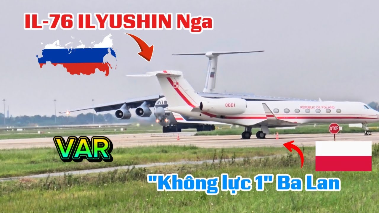 Nóng: Gấu Nga IL-76 ILYUSHIN bất ngờ  gặp Đại Bàng Trắng 