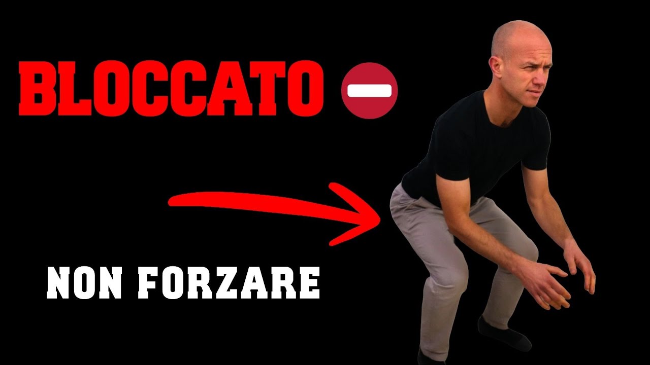 Non riesci a scendere in squat? NON forzare (rischio ginocchia)