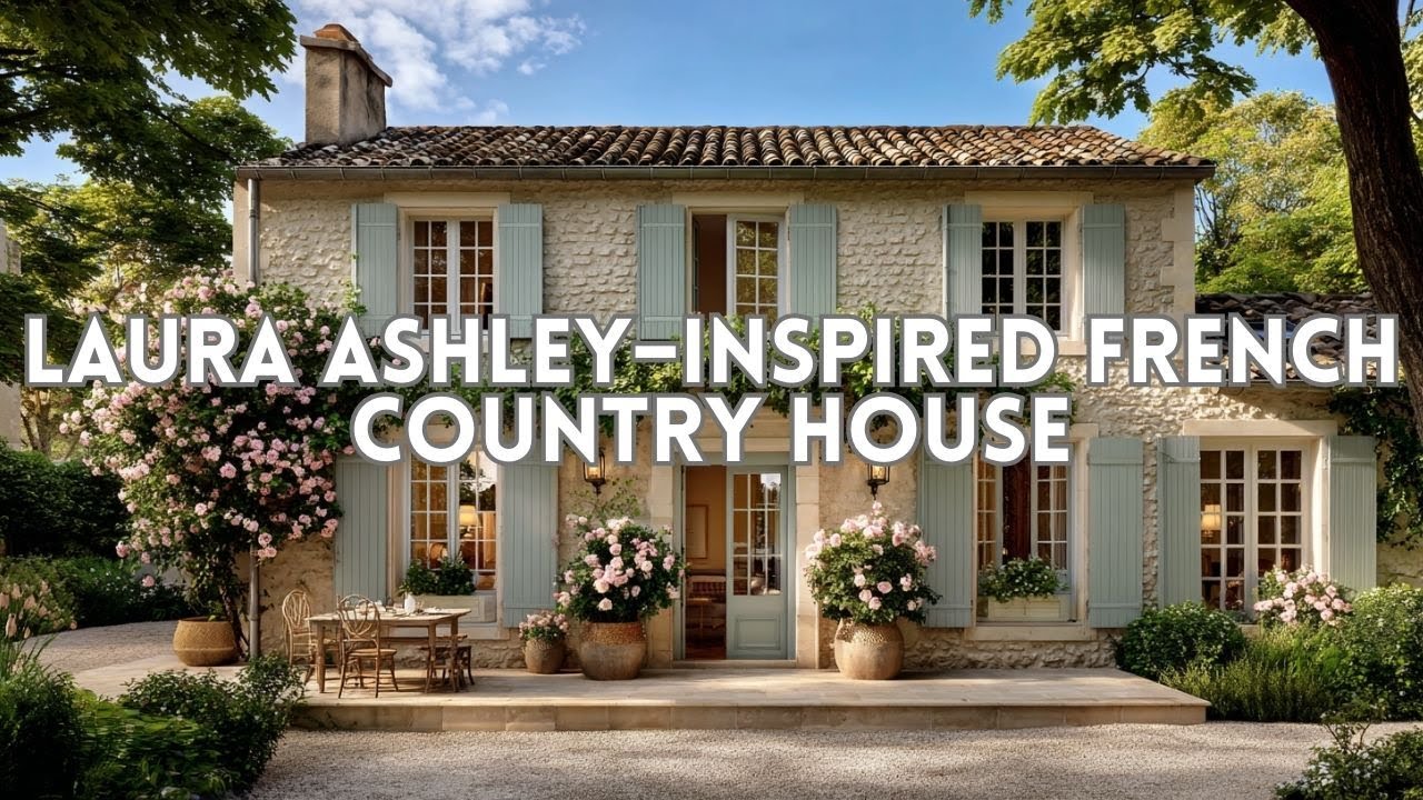 Laura Ashley–Inspired French Country House  Romantic Heritage Style