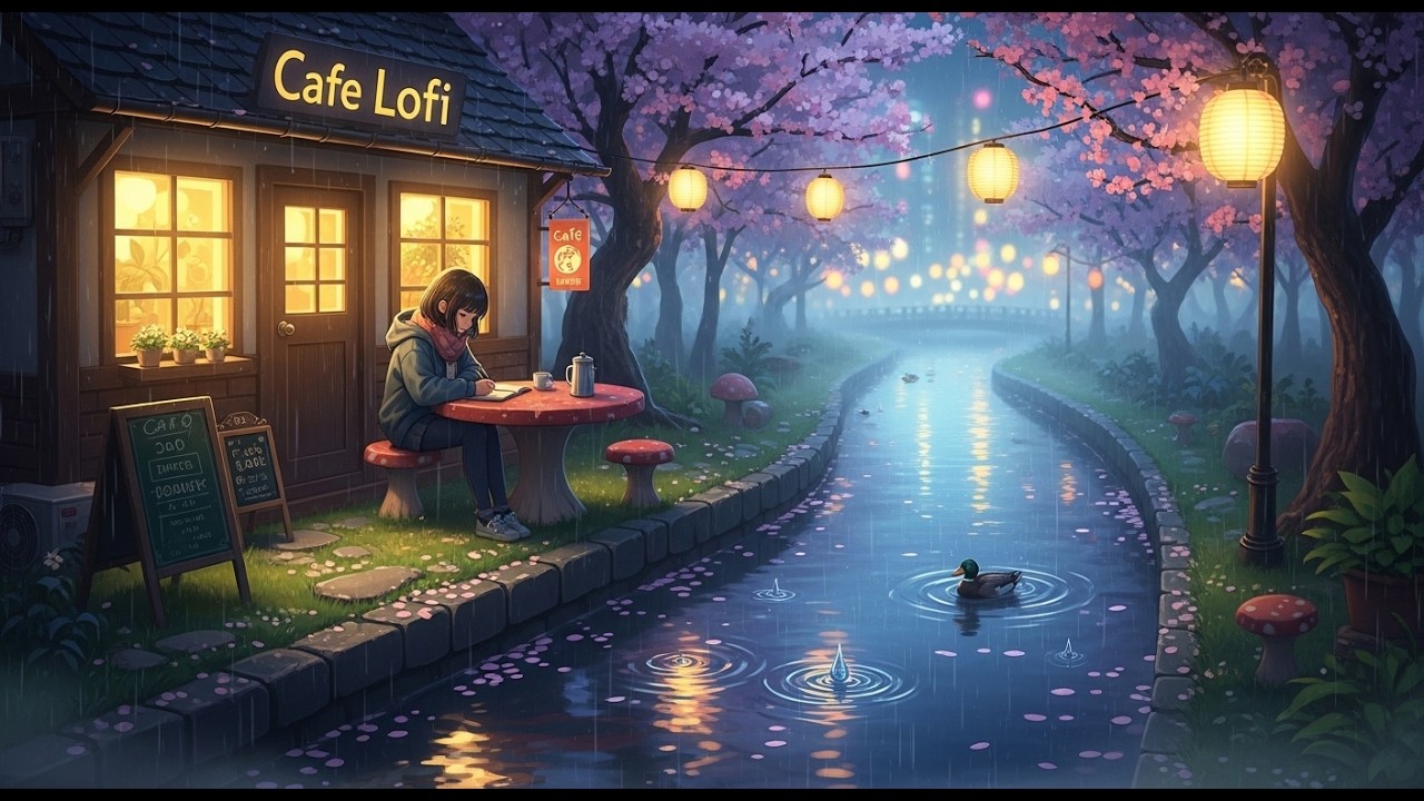 Cozy Spring Coffee Lofi ☕ Sweet Night Café Vibes & Calm Beats for a Calm Start to Your Day