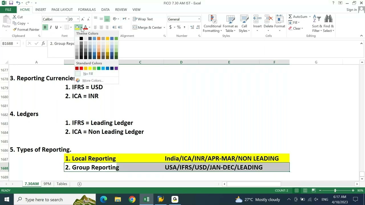SAP FICO Ledger, Accounting Principles, Parallel Currency Concept.