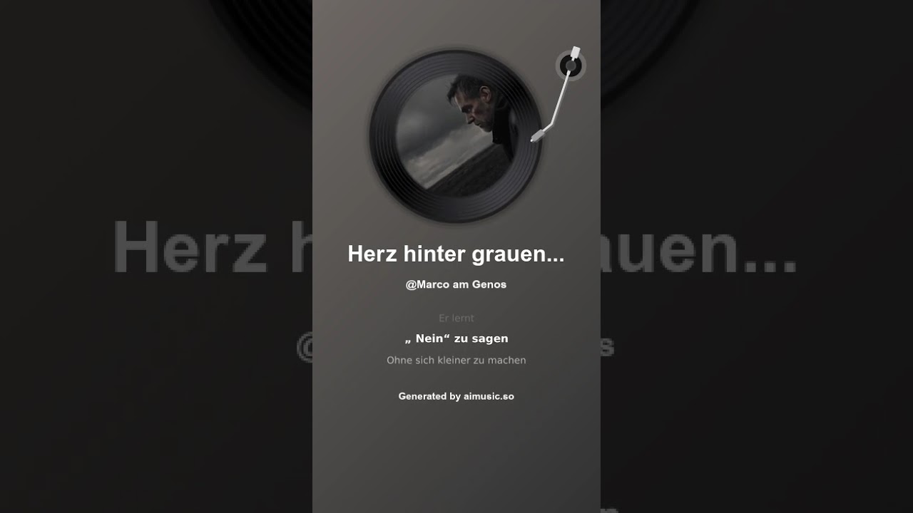 Herz hinter grauen Wolken 