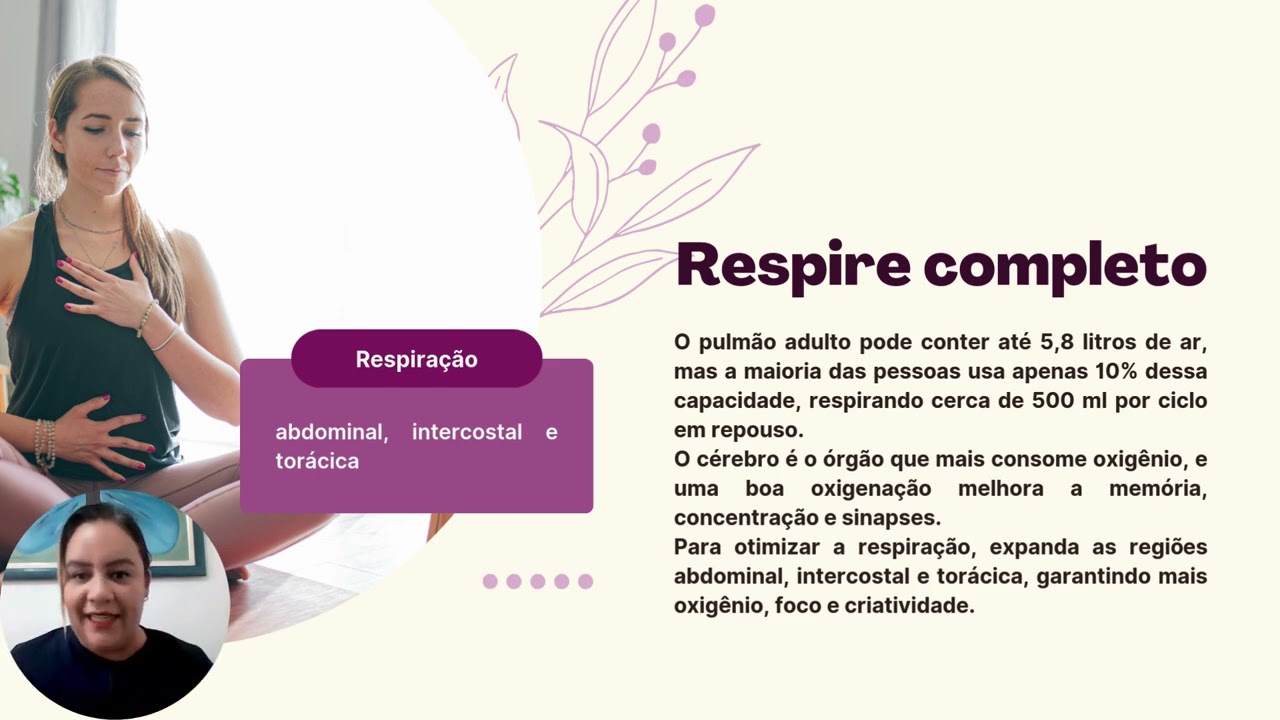 Respiração consciente: pulmão