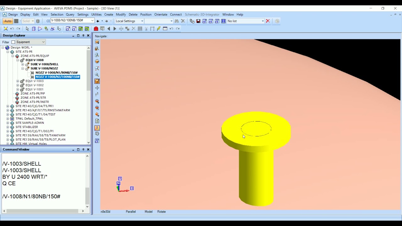 HOW TO CREATE NOZZLE IN PDMS DESIGN || SIMPLE TRICKS || PIPING DESIGNING FOR BEGGINER