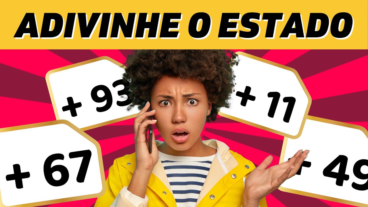 ⚡️ QUIZ TELEFONICO 📞 - DESCUBRA O ESTADO DO BRASIL ATRAVÉS DO DDD ☎️