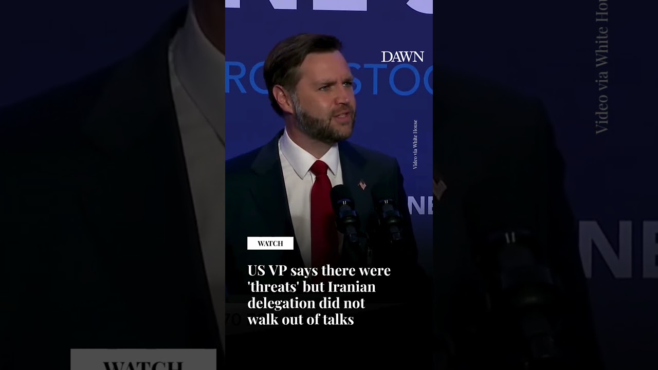 US VP says there were 'threats' but Iranian delegation did not walk out of talks