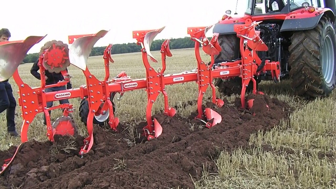 Massey Ferguson 7718 Diesel Tractor With Maschio Plough