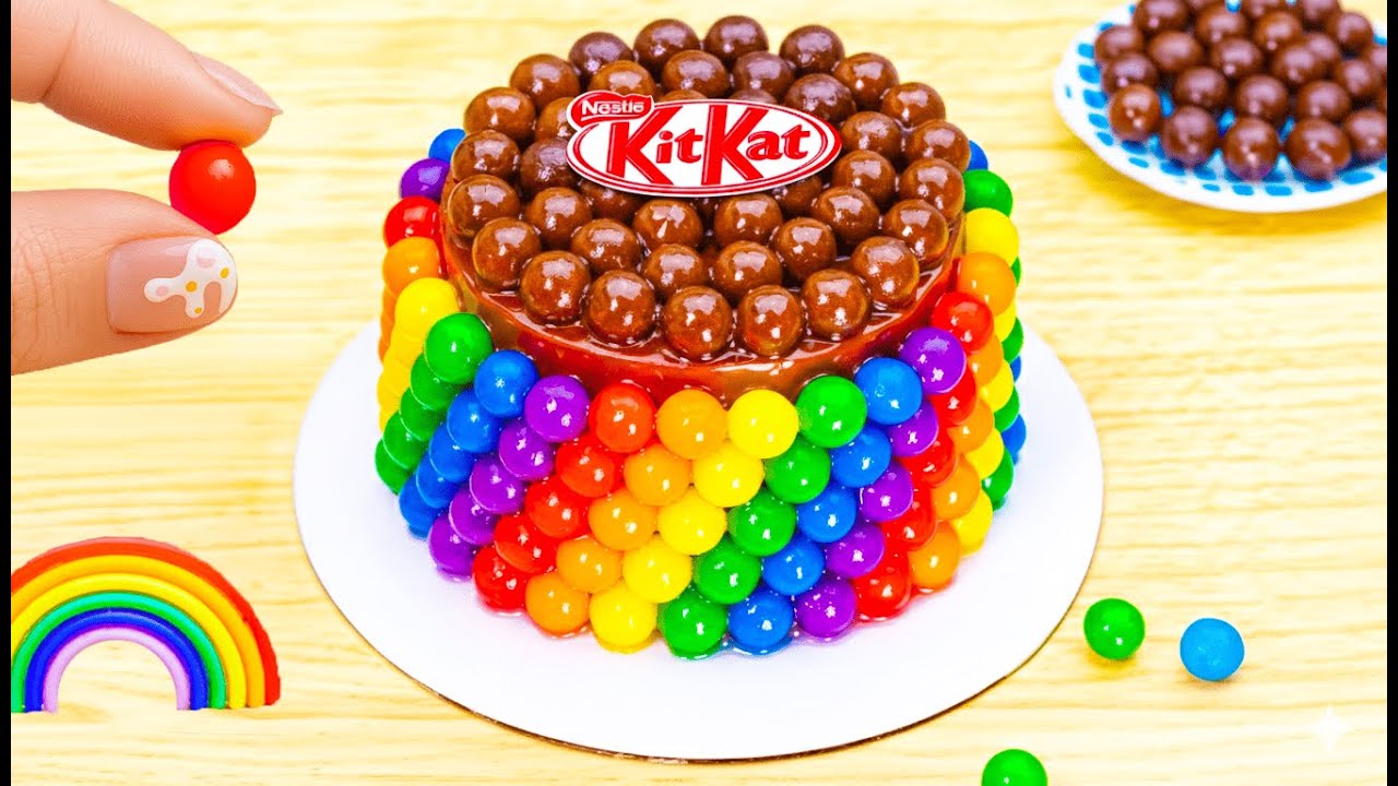 How to Make Rainbow Cake Recipe With Chocolate | Stunning Rainbow Cake Decoration Ideas