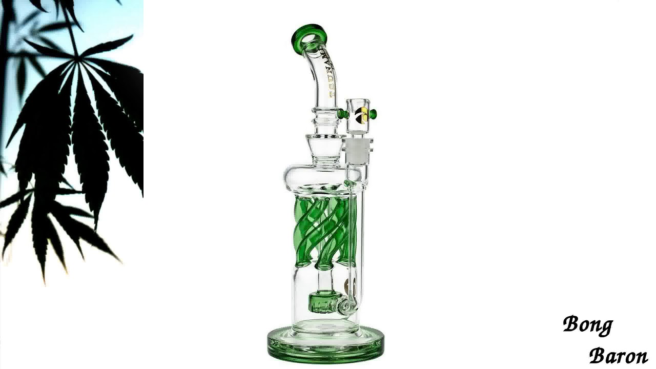 Tsunami Glass Twisted Showerhead Recycler Bon