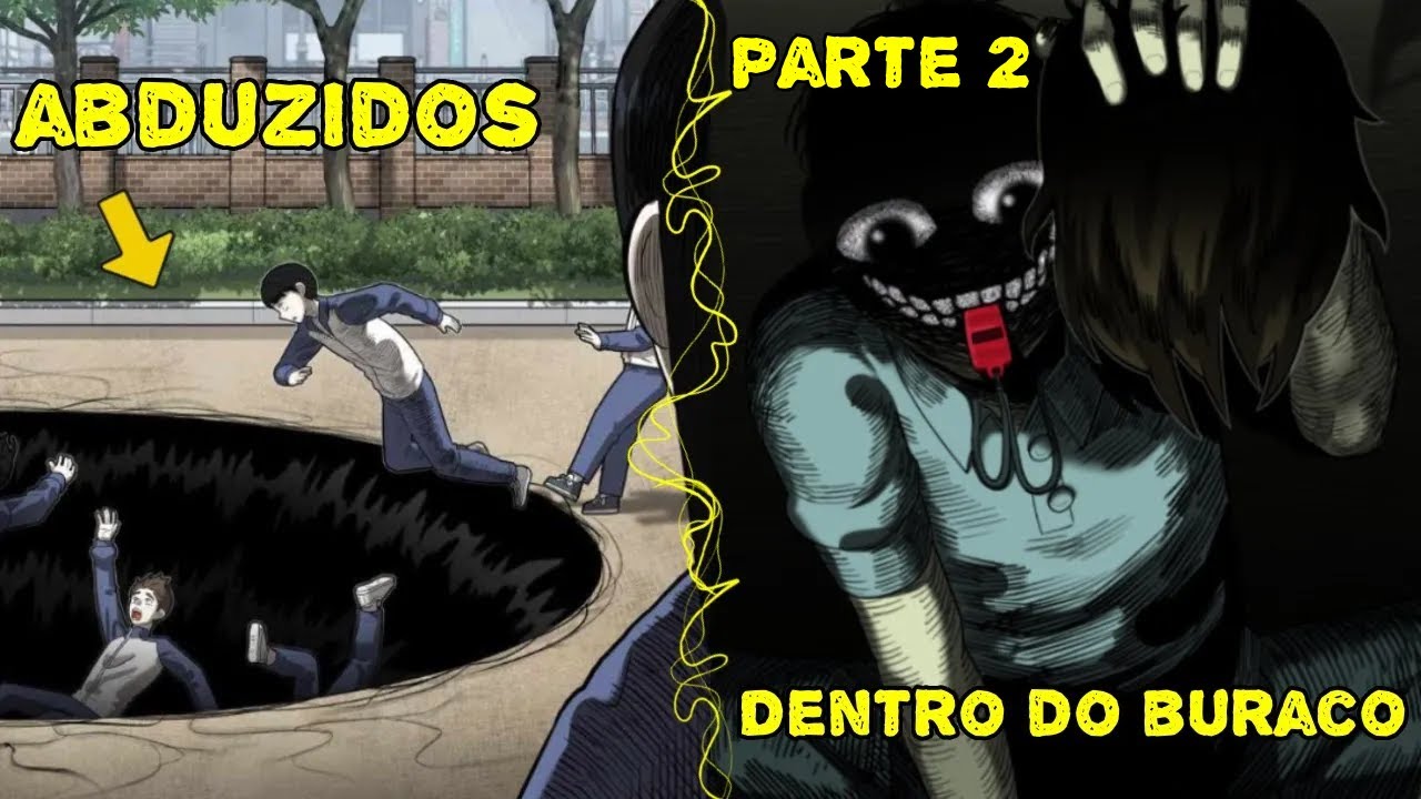Parte 1-2 Toda Escola cai num buraco negro  e os alunos começaram a ver monstros estranhos | manhwa
