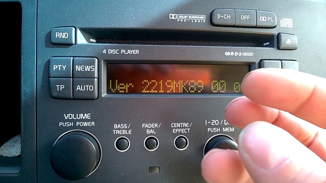 Volvo S60 V70 Hidden Menu and equlizer  HU-803 and HU-613 Audio units 2001-2004