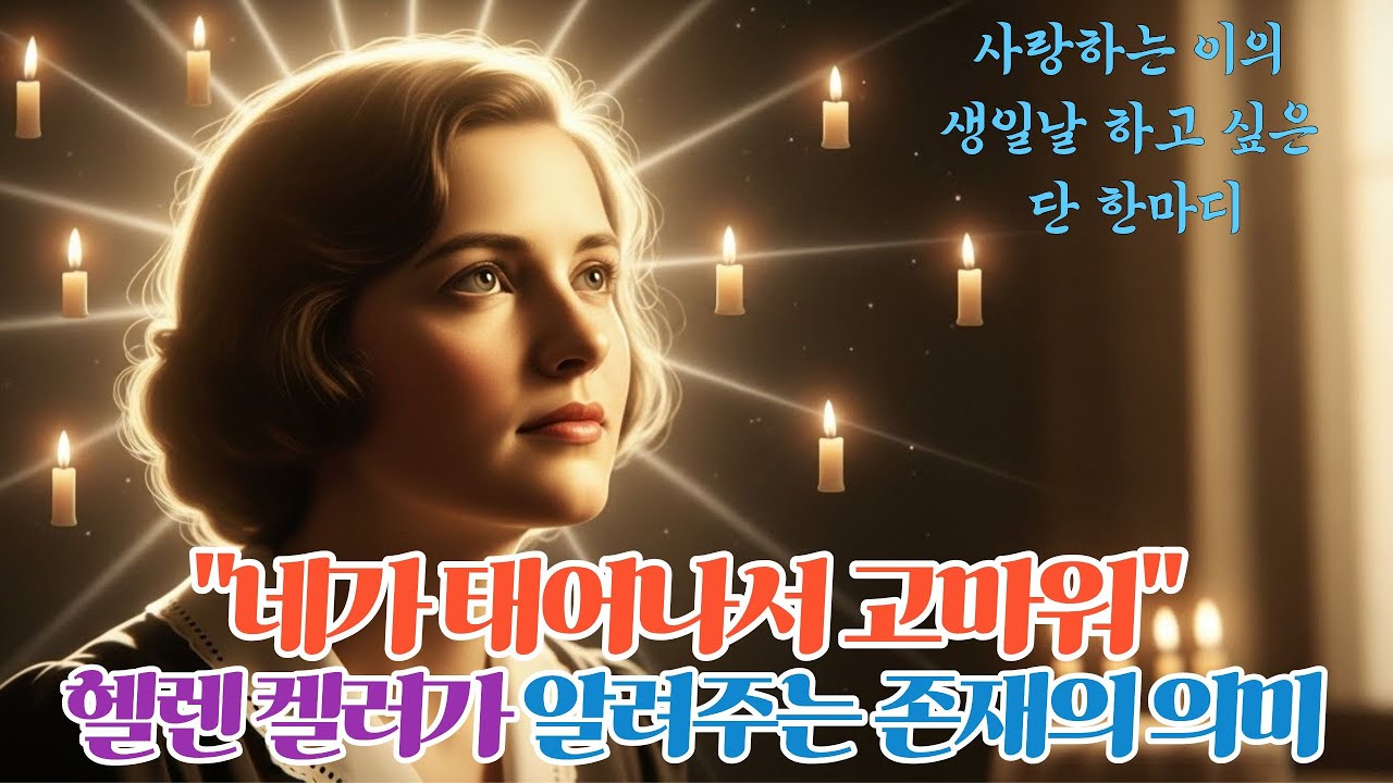 생일에 듣는 가장 아름다운 축복 생일날 하고 싶은 단 한마디 말 