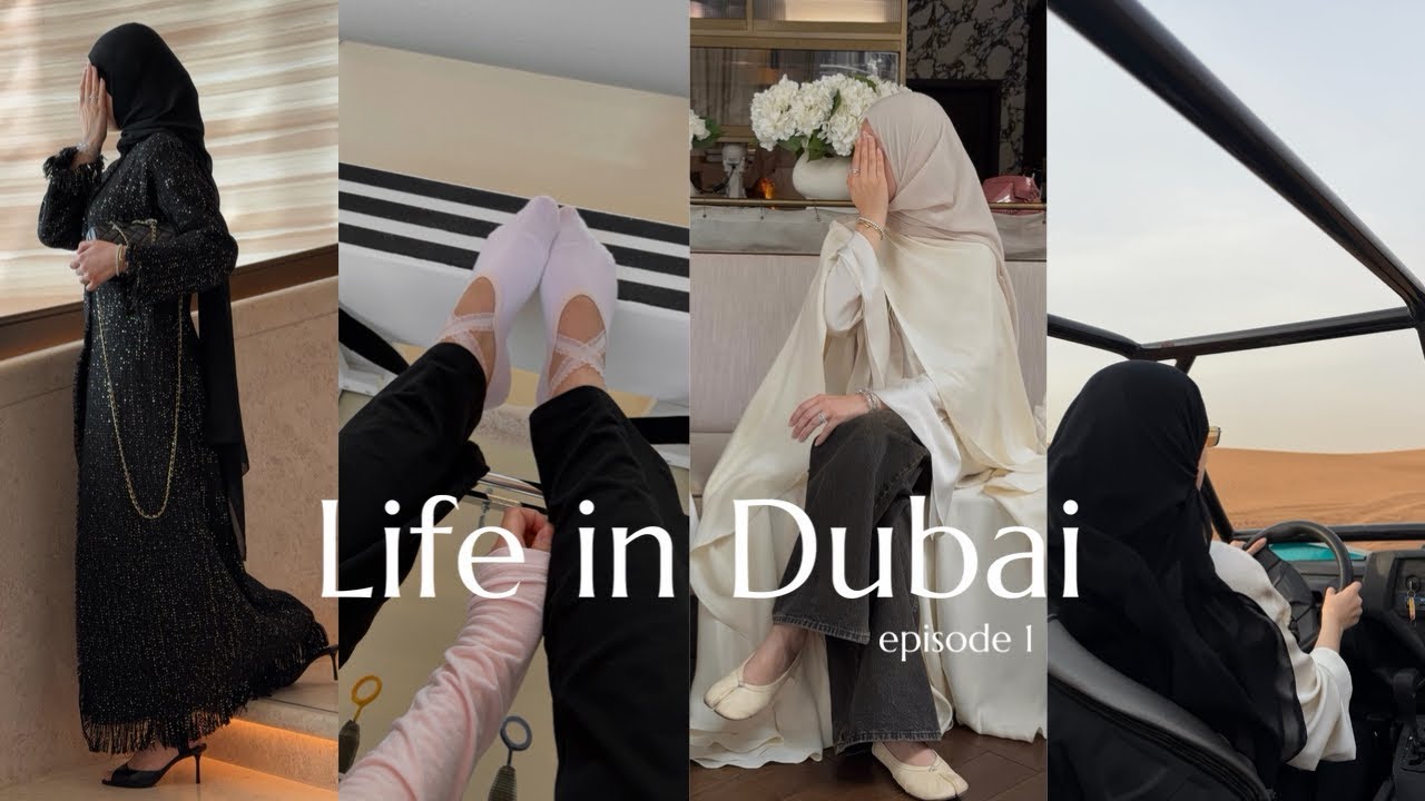 Life in Dubai ep 1 | influencer license, abaya shopping, content shoots, fashion show, gatherings 
