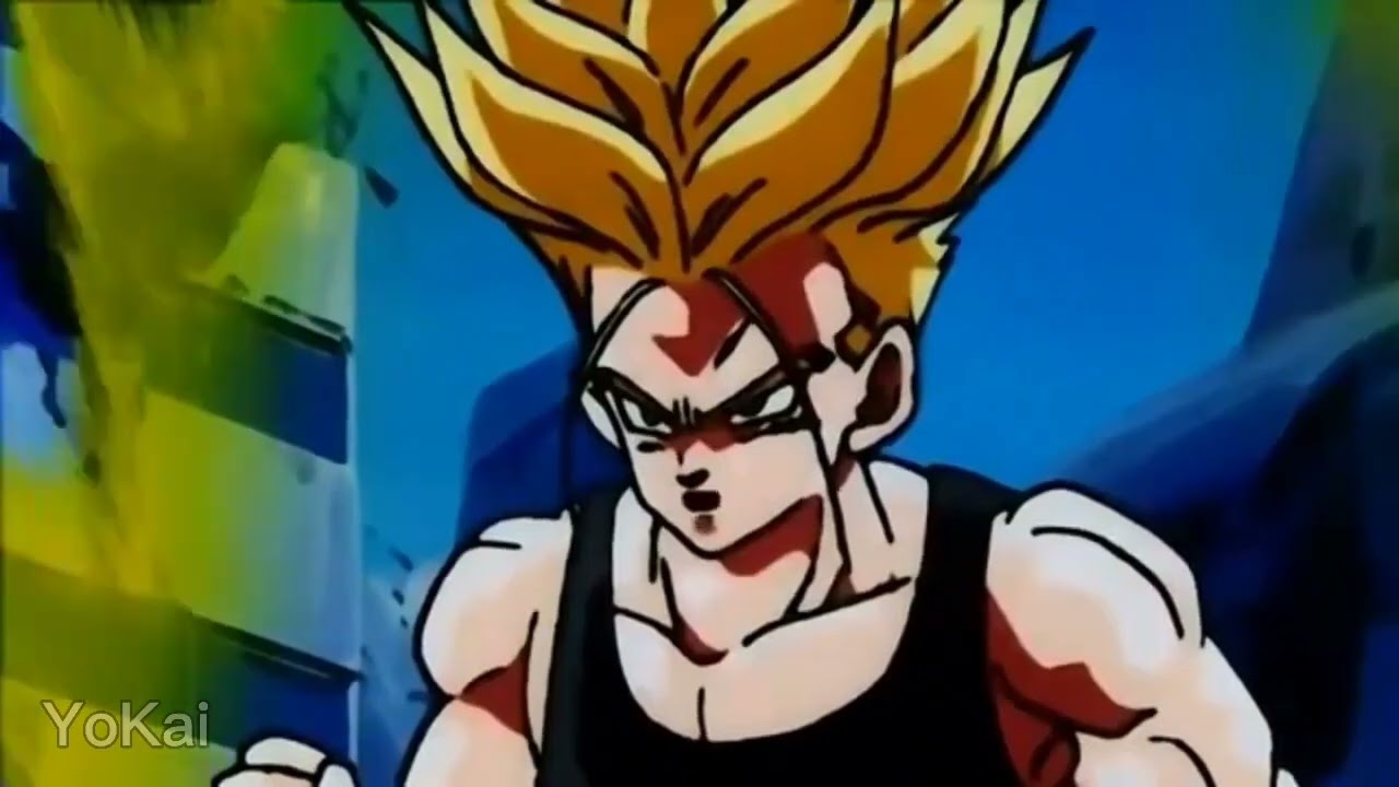 Future trunks Vs android 17 and android 18 meme