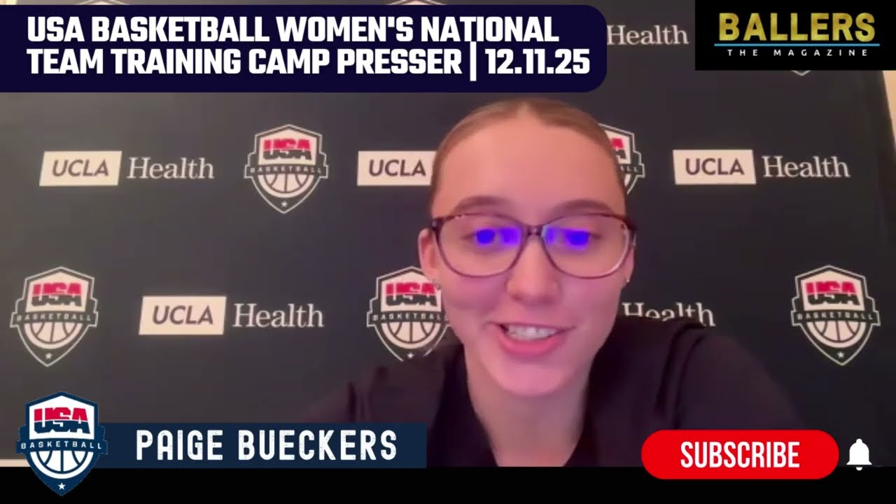 Пейдж Бьюкерс: Пресс-конференция женской национальной сборной США по баскетболу, 12.11.25, журнал...