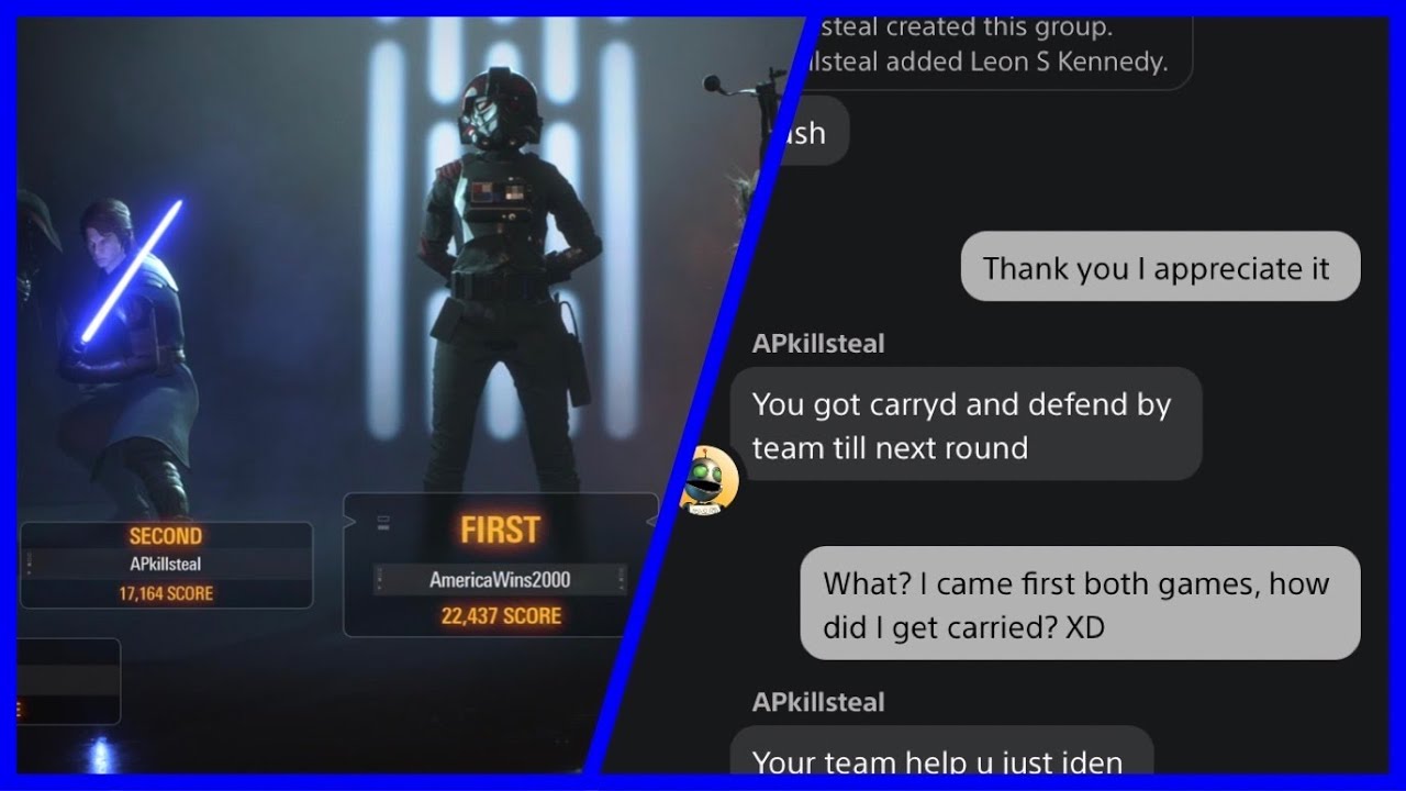 Sweaty Player Can't Handle Losing | STAR WARS Battlefront II