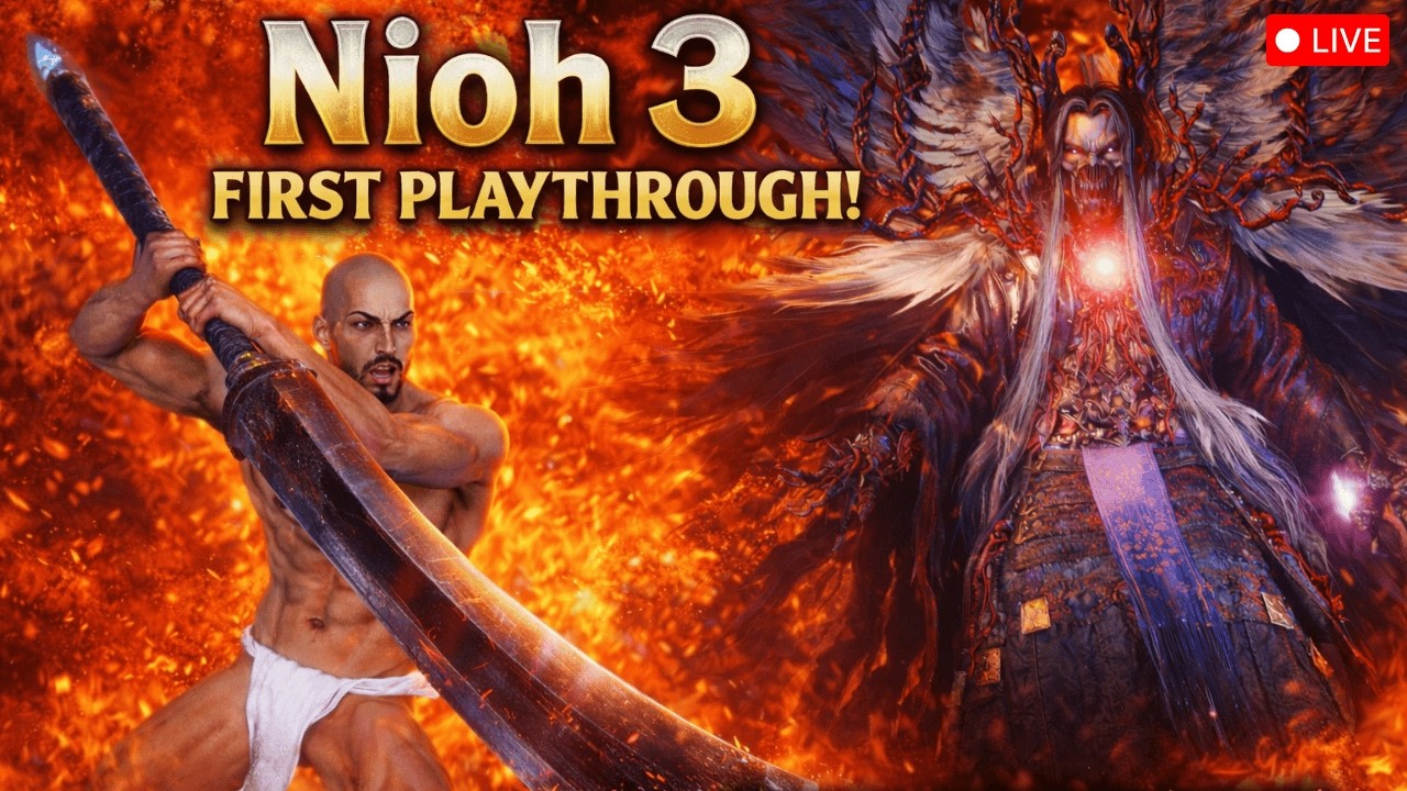 Nioh 3 First Playthrough LIVE 🔥 Minamoto no Yoritomo (1190 CE) | Heian Region BIG BONK