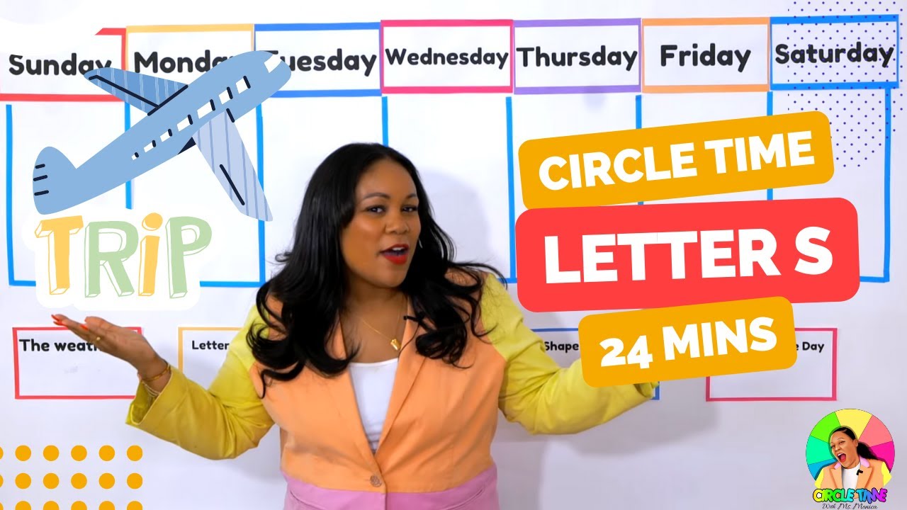 Circle Time with Ms. Monica - Songs for Kids, Art for Kids w/Meri Cherry - Letter S, Episode 8