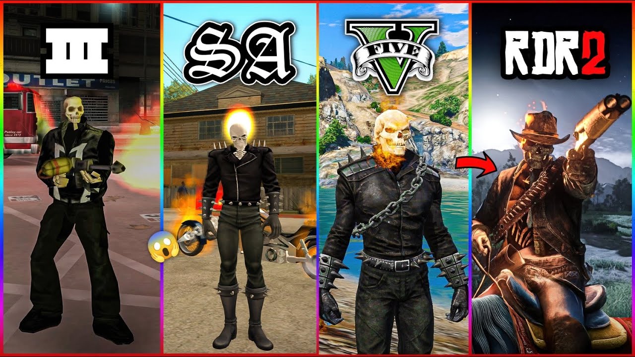 How to Become Ghost Rider in GTA & RDR Games 🔥