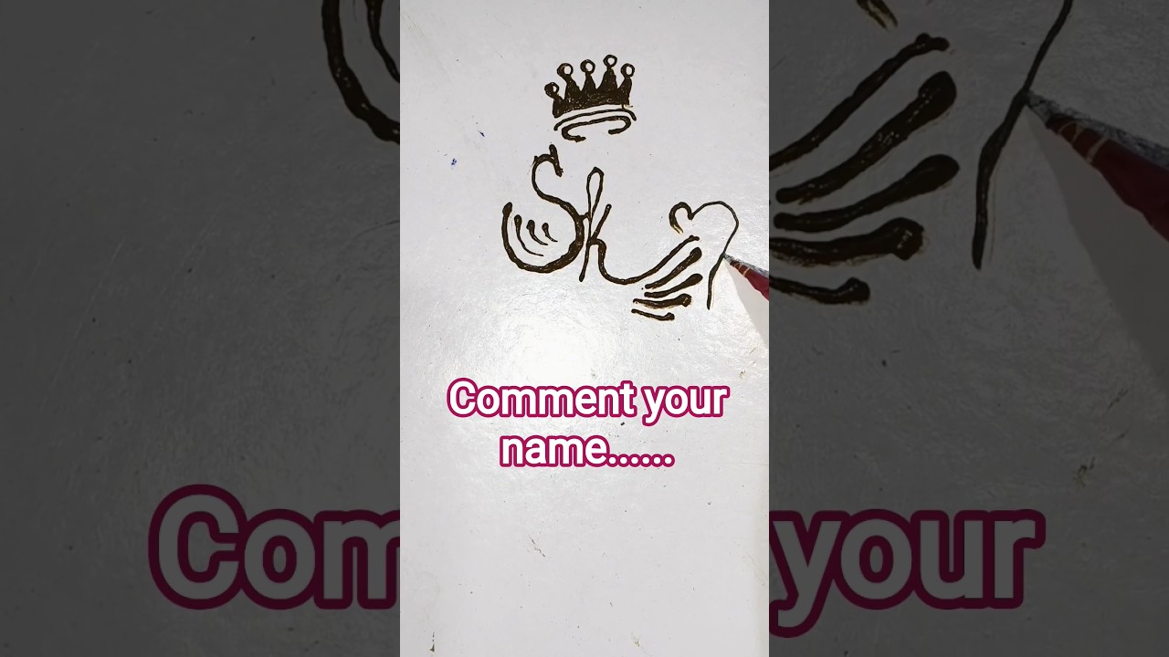 S and K name mehandi design l S letter mehandi design l K name mehandi design l Couple name mehandi