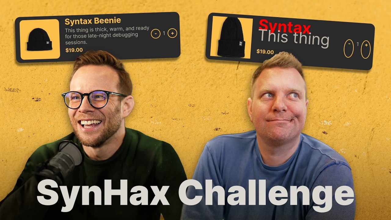 Scott vs Wes: 15 Minute Coding Battle (SynHax 1v1)