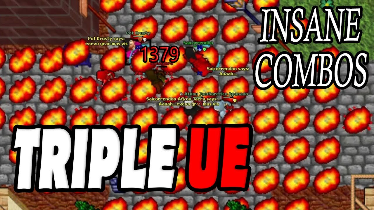 Old Tibia 7.4 War - Vida de Mago Mass PK Compilation