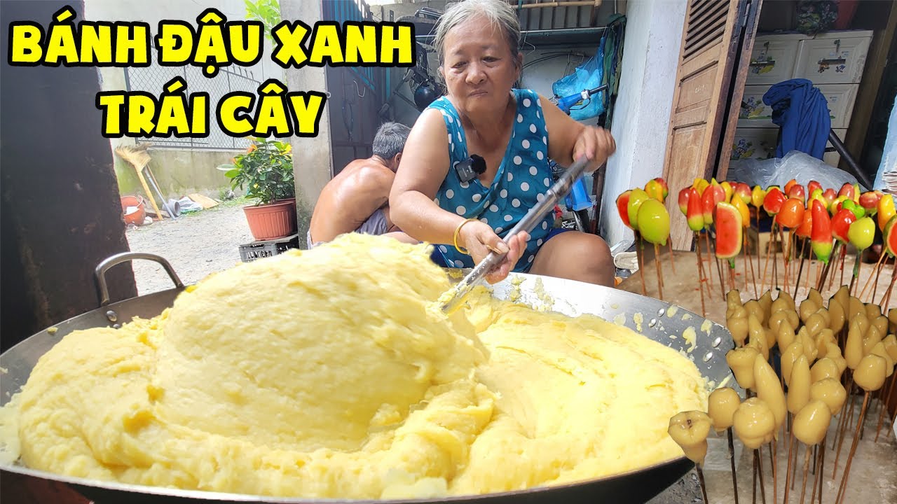 Độc Quyền Cận Cảnh Cách Làm Thủ Công Bánh Đậu Xanh Trái Cây Cực Hiếm Thời Nay Của Bà Hai