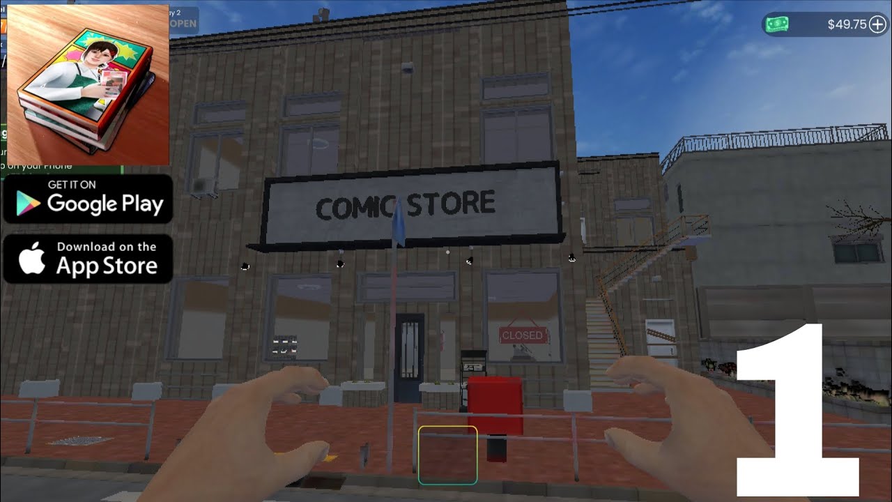 Comic Book Store Simulator Mobile Gameplay Walkthrough Part  (iOS, Android)