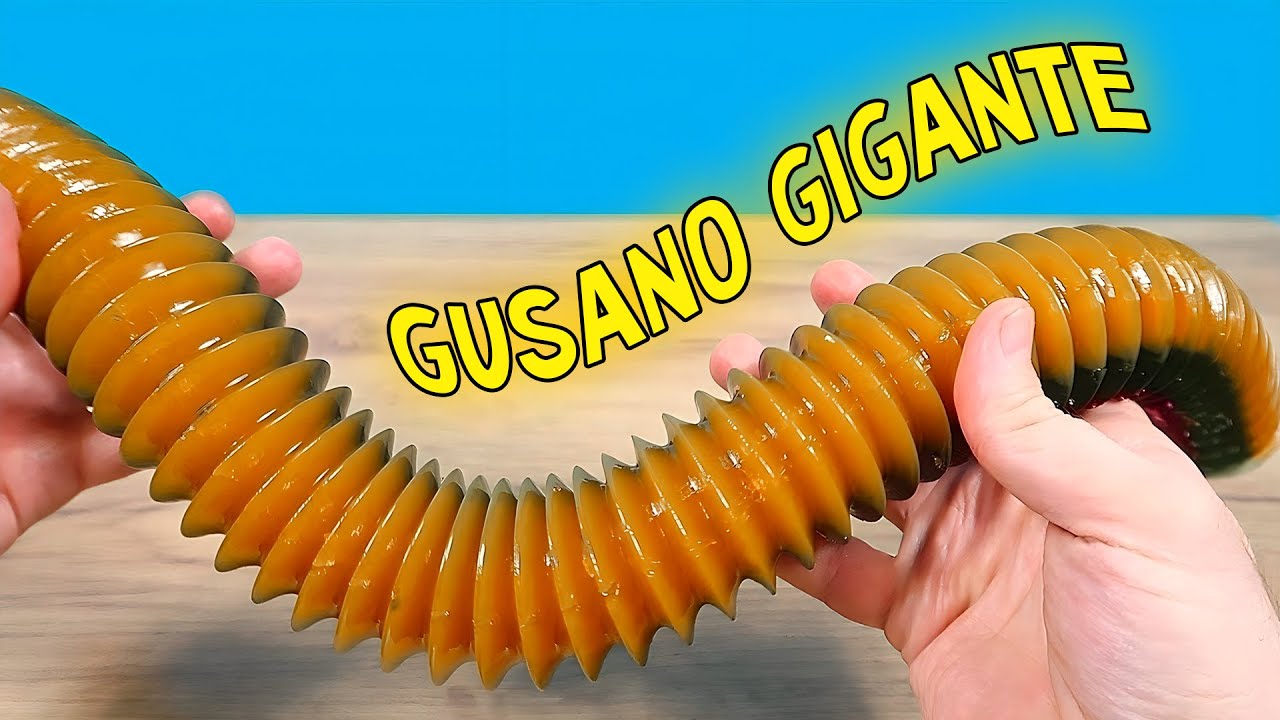 ¡CRECI UN ENORME GUSANO DE GELATINA!¡PARECE VIVO! LO ARROJE EN LA LICUADORA