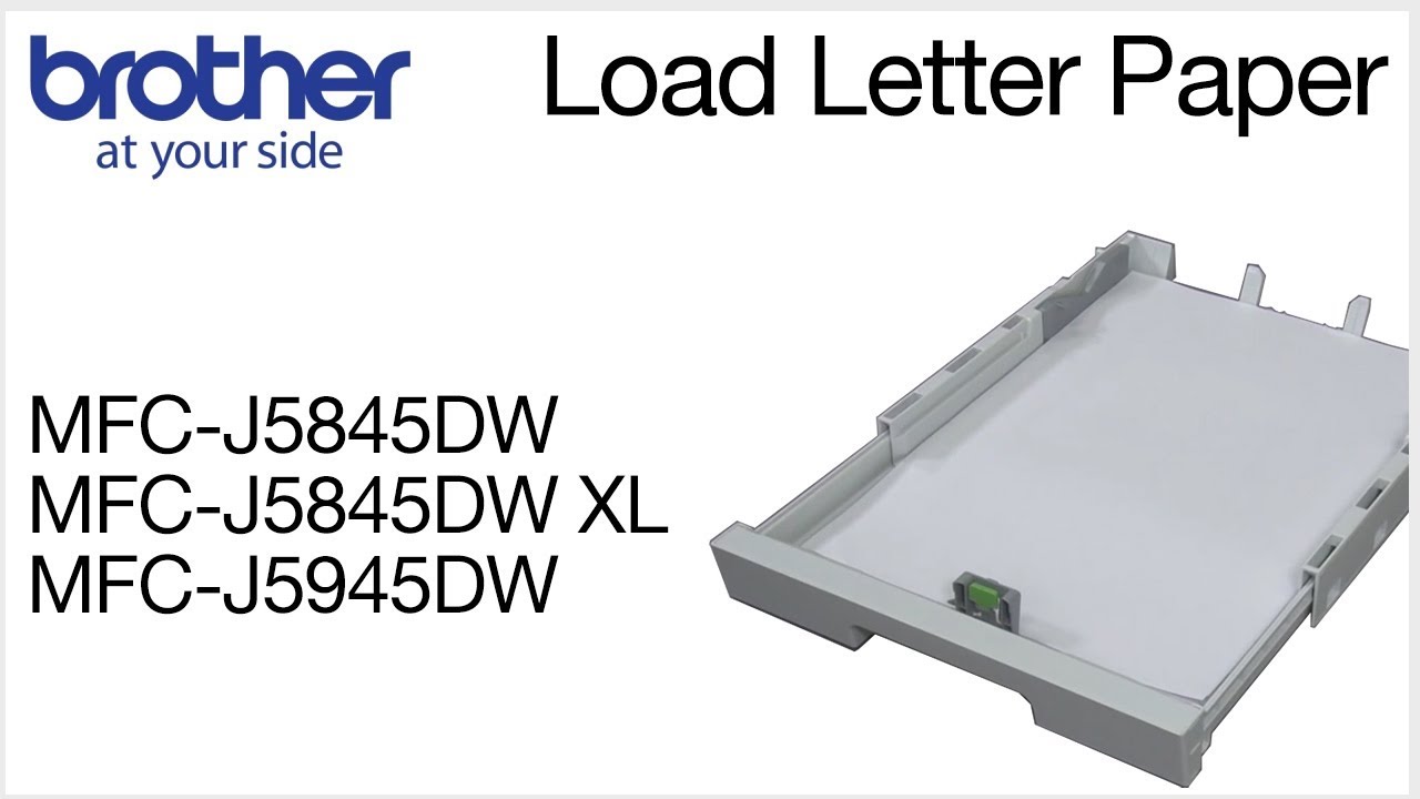 How to load ledger paper into the Brother MFC-J5845DW