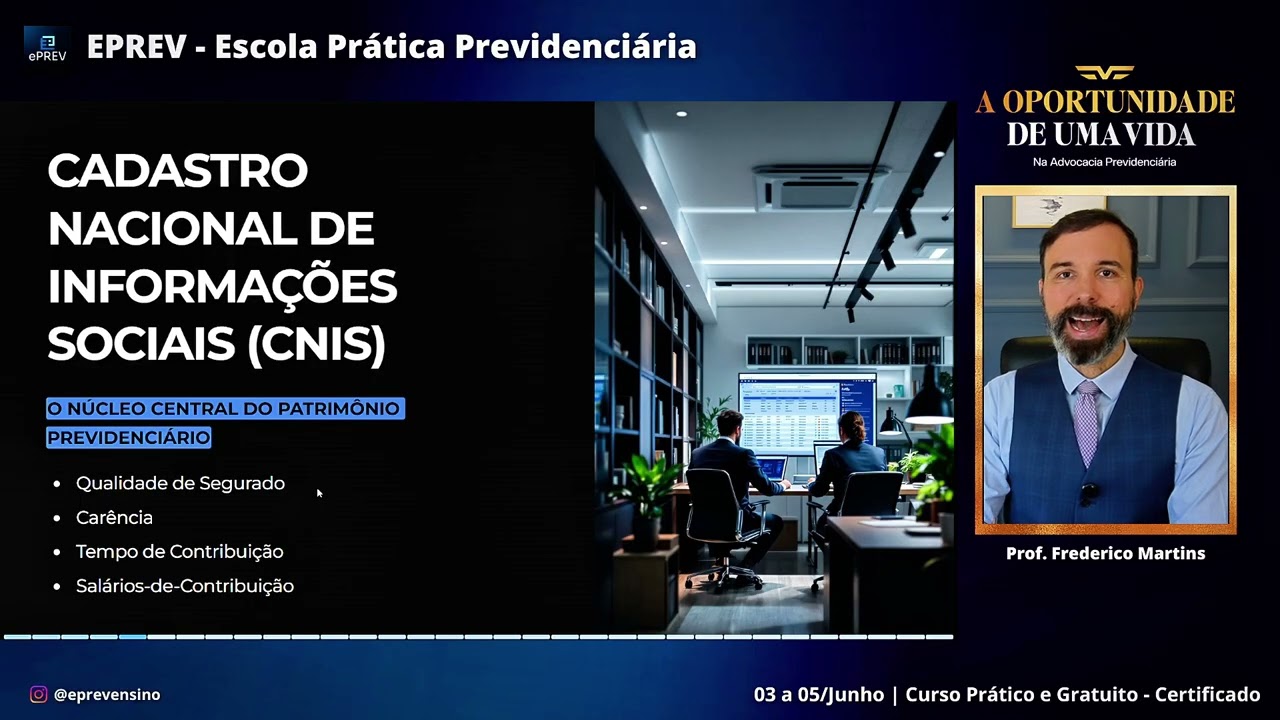 PRESENTE EXCLUSIVO: Como analisar o CNIS de forma rápida - Aulão Prático