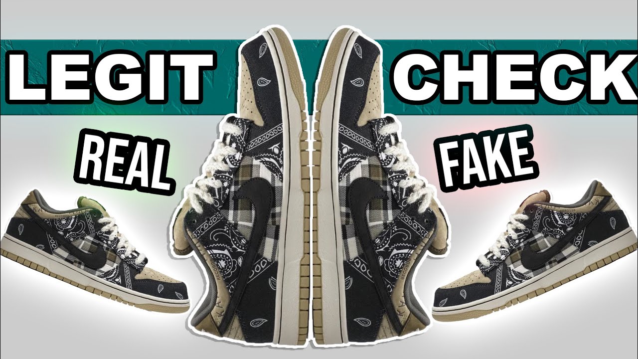 HOW TO LEGIT CHECK SNEAKERS - STEP BY STEP GUIDE (TRAVIS SCOTT SB DUNK LOW) SIDE BY SIDE COMPARISON