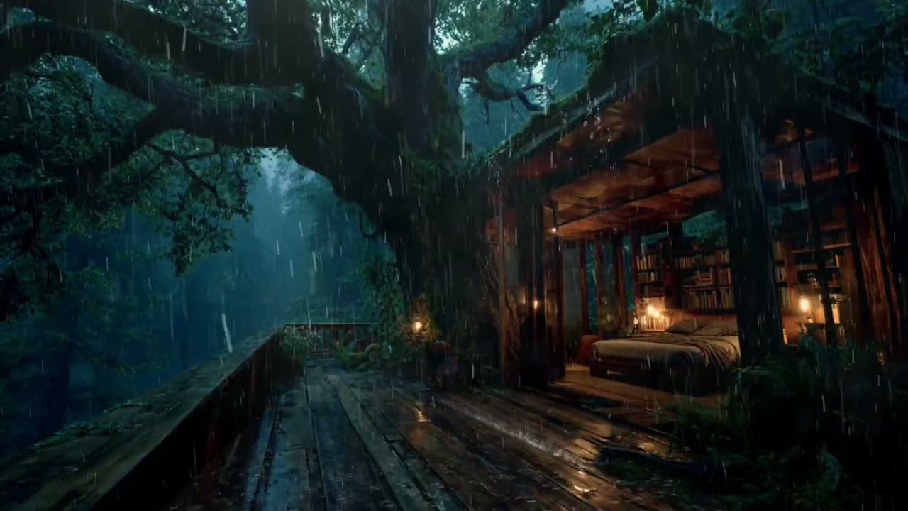 Soothing Forest Rain Sounds 🌲 | Slow the Mind, Rest Fully