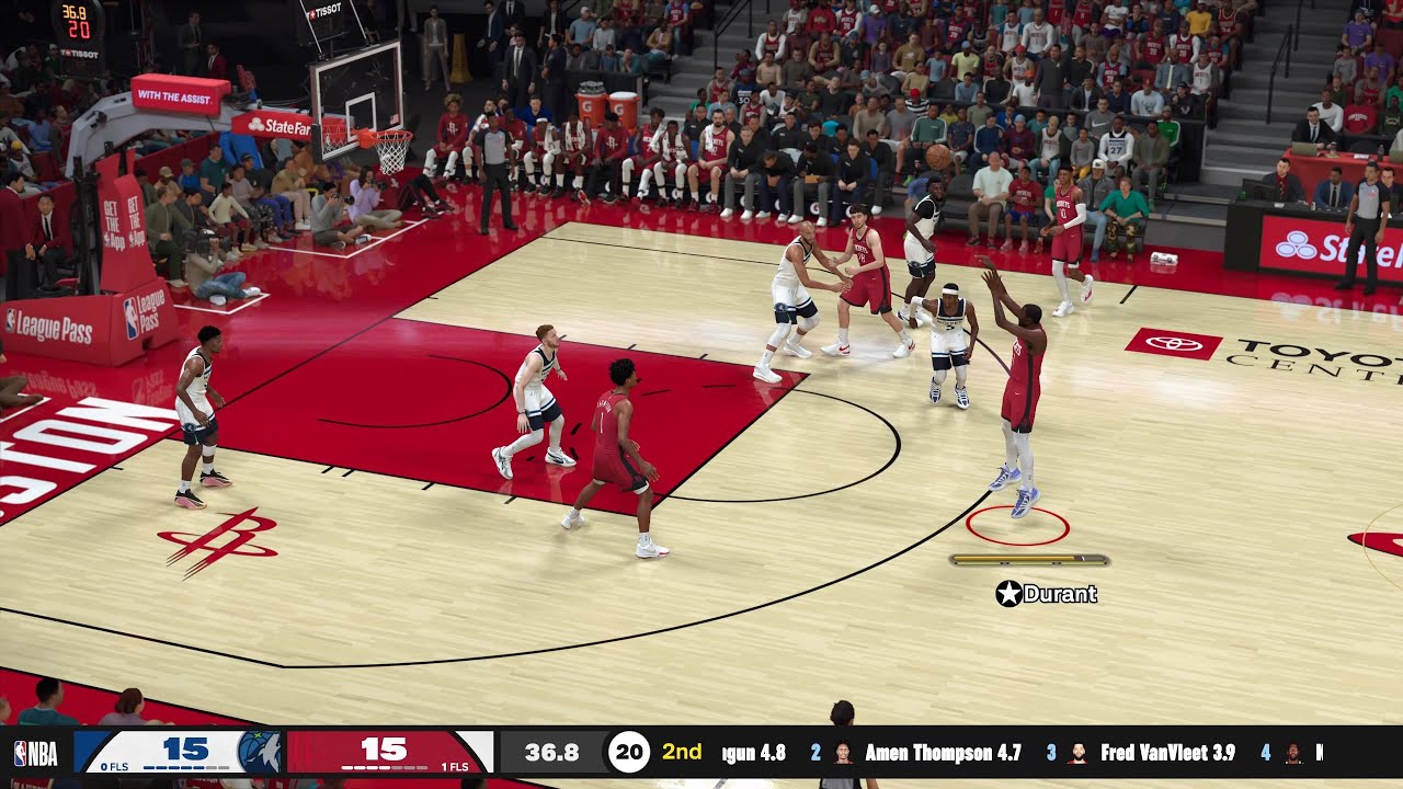 NBA 2K26 Gameplay (PS5) Rockets vs Timberwolves Hall of Fame Difficulty