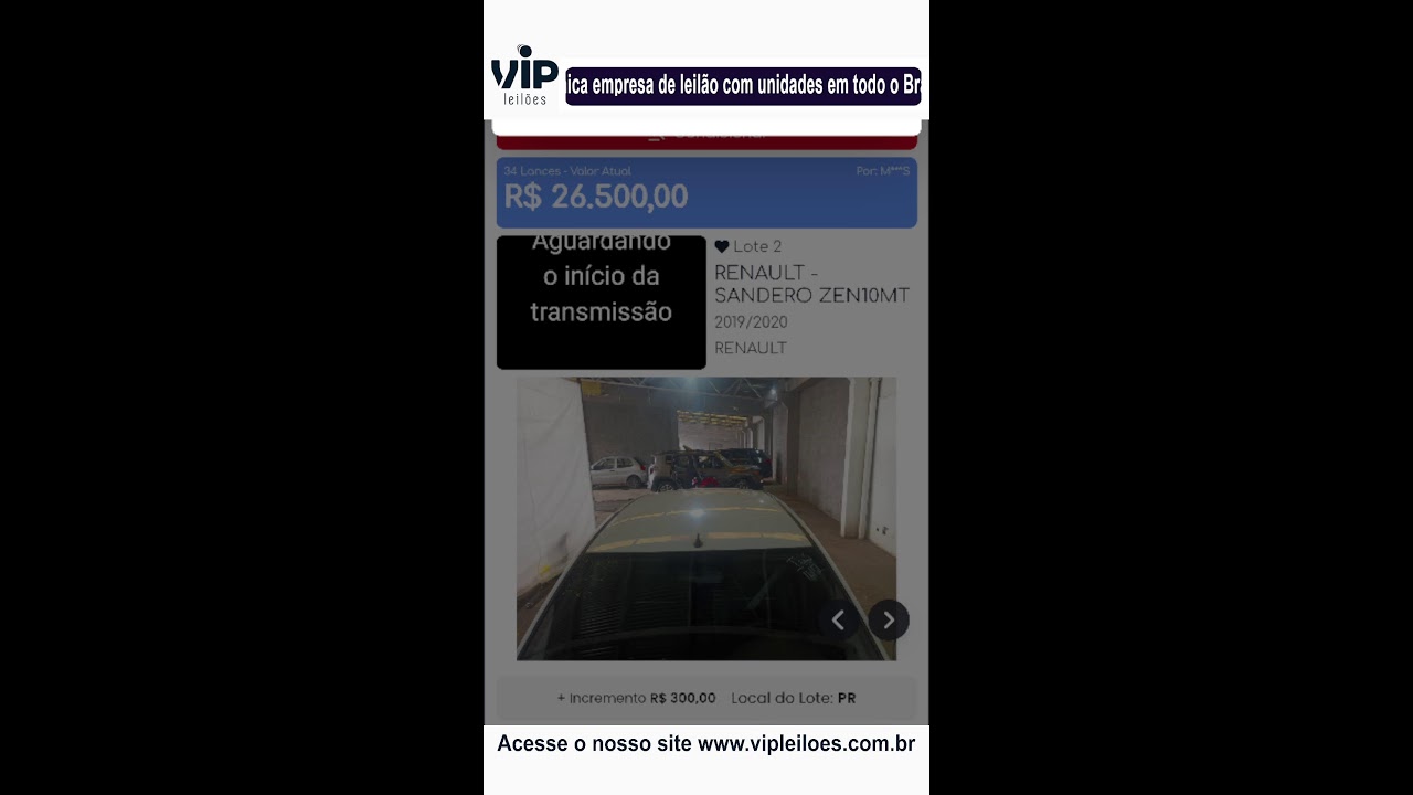 Vip Leilões convidou você