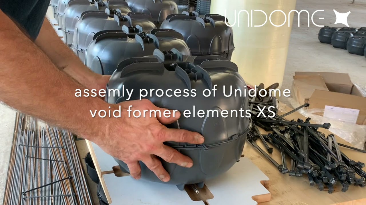 Assembling of Unidome Elements on site