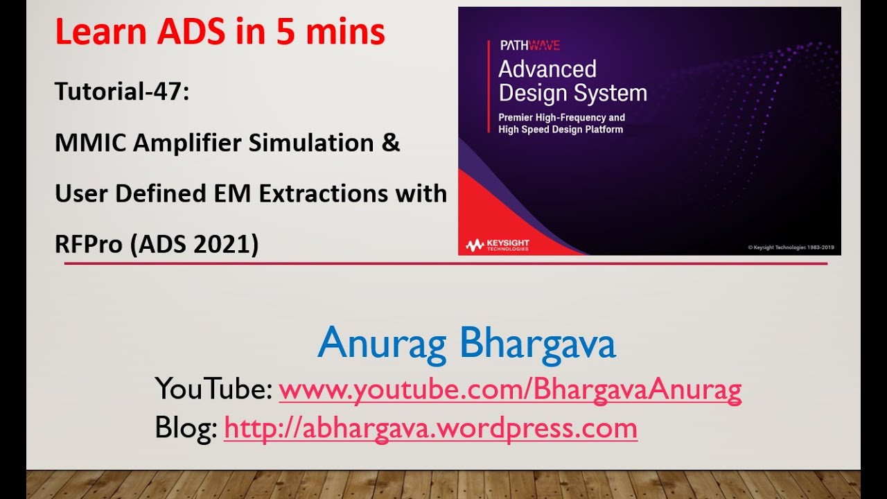 Учебное пособие-47: Моделирование усилителя MMIC и определяемая пользователем ЭМ с помощью RFPro