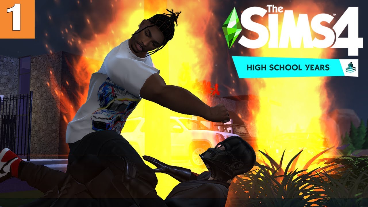 Sims 4 Highschool Years LP Ep#1 | FIRST DAY OF SCHOOL📖 + FIGHT 👊🏽🔥
