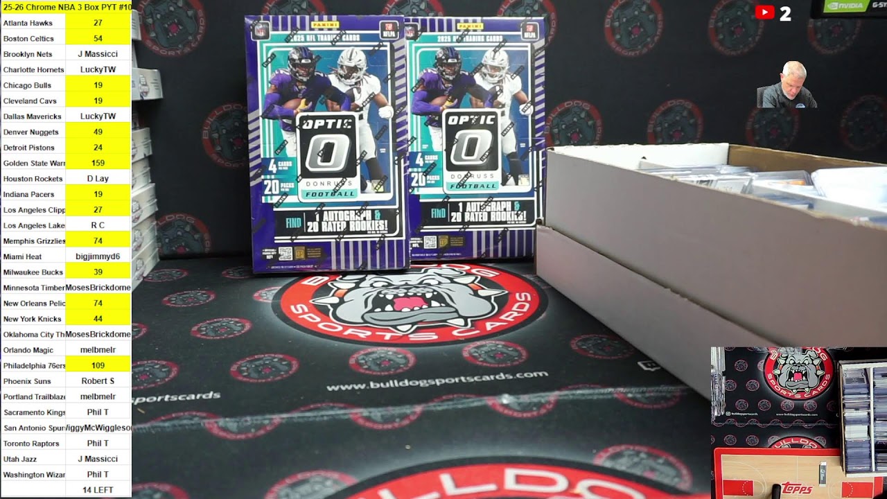 MLB Mixer - Donruss Optic Football Random Team