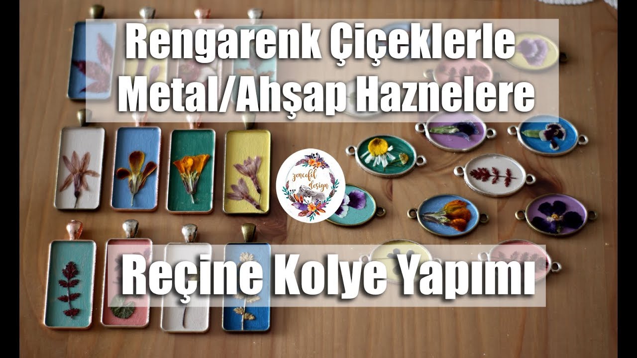 Reçine (Epoksi) Kolye Yapımı -2 (Metal Haznelere) Nasıl Yapılır?