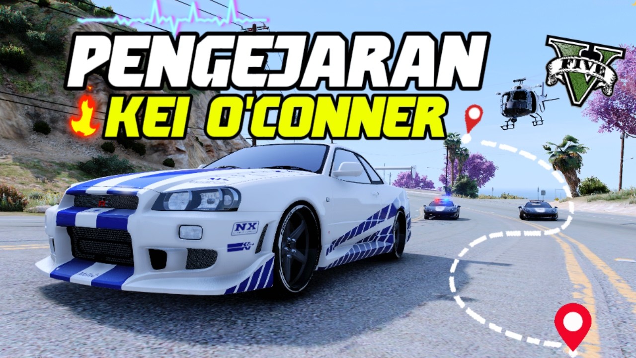 PENGEJARAN KEI O’CONNER! POLISI TURUN SATU KOTA UNTUK MENANGKAP 🔥 | GTA 5 ROLEPLAY