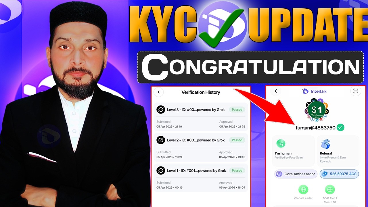 How to Fixed KYC Issue in Interlink Network? | Interlink KYC Update |  Last Step Before Verification