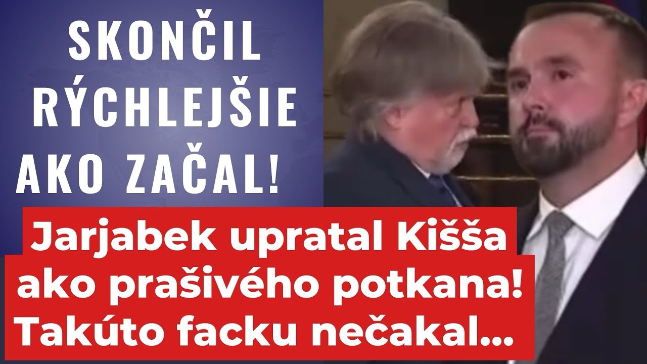 Skončil r&yacute;chlej&scaron;ie ako začal! Jarjabek zmietol progres&iacute;vca Ki&scaron;&scaron;a! Toto nečakal #fico #politika 